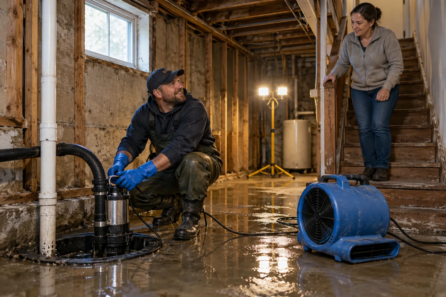 Flooded Basement Cleanup in Madison, WI
